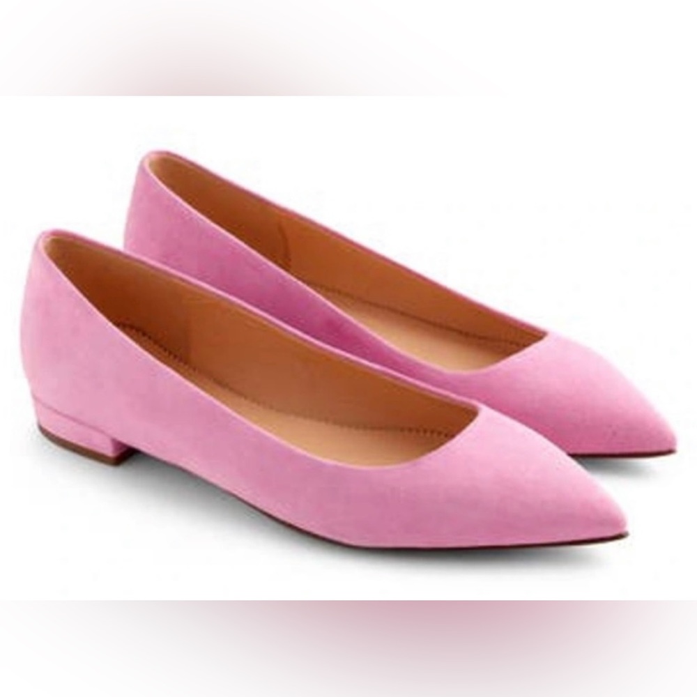 NIB JCrew Pointy Toe Flat Suede